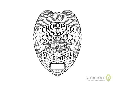 Iowa State Patrol Trooper Badge IA Highway Police Law - Etsy