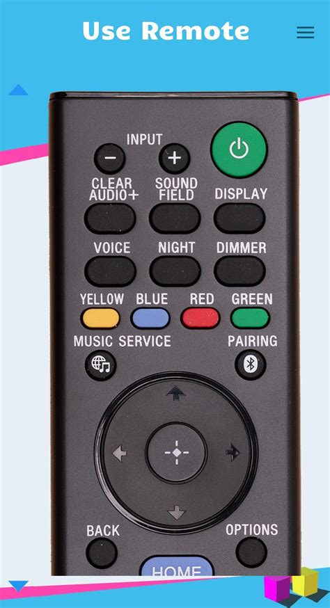 Remote Control for Sony Sound Bar for Android - APK Download