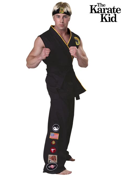 Authentic Men's Karate Kid Cobra Kai Costume | 80s Movie Costumes | Karate kid cobra kai, Karate ...