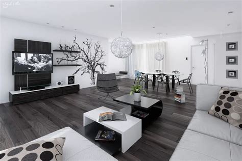 Black And White Interior Design Ideas: Modern Apartment By Architectures Ideas