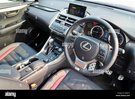 Hong Kong, China Jan 21, 2015 : Lexus NX 200t 2015 interior on Jan 21 ...