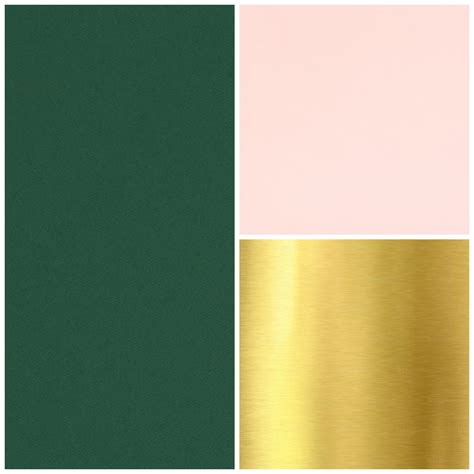 dark green, blush, and gold wedding color scheme | Color schemes, Green ...