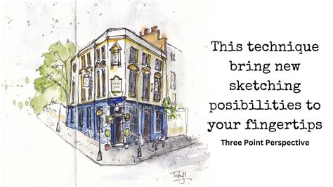 Three Point Perspective Made Easy for Urban Sketchers | Toby Haseler ...