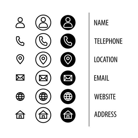 Premium Vector | Modern vector communication and information icon pack 6 for business cards ...