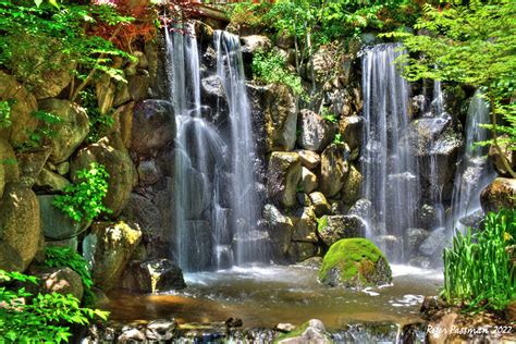 Waterfall in a Zen Garden Photograph by Roger Passman - Fine Art America