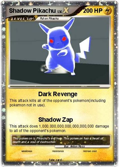 Shadow Pikachu Card