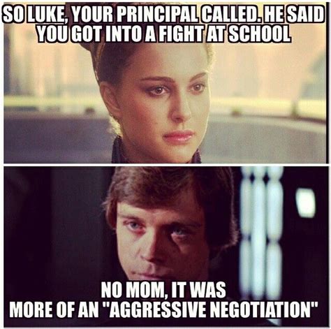 Aggressive negotiation | Star wars quotes, Star wars humor, Star wars jokes