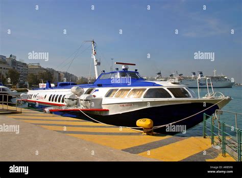 Flying Dolphin at Piraeus harbour Athens Greece Stock Photo - Alamy