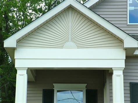 Vinyl Sunburst Fypon Decorative Trim Gable Siding Contractors New Orleans LA Installation ...