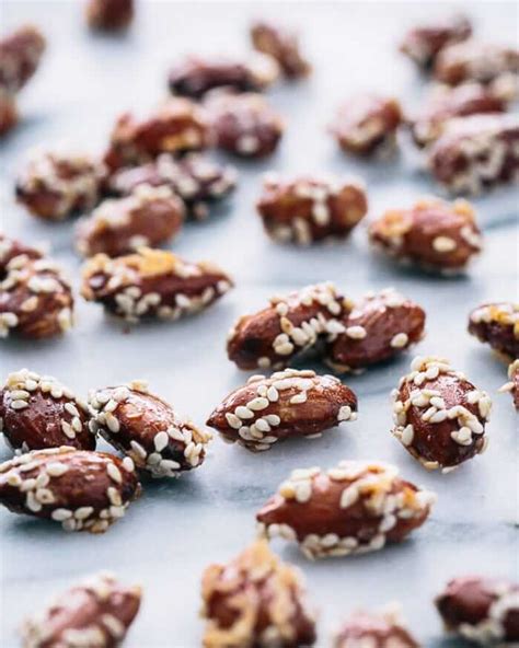 Sesame Honey Roasted Almonds – A Couple Cooks