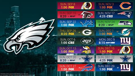 Philadelphia Eagles 2019 Desktop PC City NFL Schedule Wallpaper | Philadelphia eagles wallpaper ...