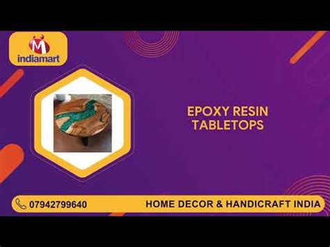 100% Export Oriented Unit of Coffee Table & Epoxy Resin Table by Home Decor & Handicraft India, Agra