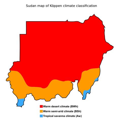 From Wikiwand: A Köppen climate classification map of Sudan. | Sudan, Tropical savanna climate ...