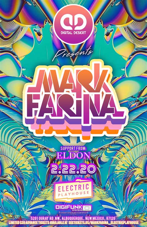 Buy Tickets to Mark Farina @ Electric Playhouse in Albuquerque on Feb 22, 2020