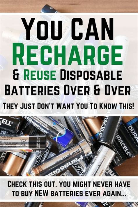 Recharge & Reuse Disposable Batteries Again & Again. Find Out How di ...