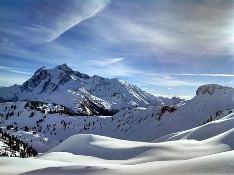 Free download | mount shuksan, snow, ski, nature, winter, washington ...