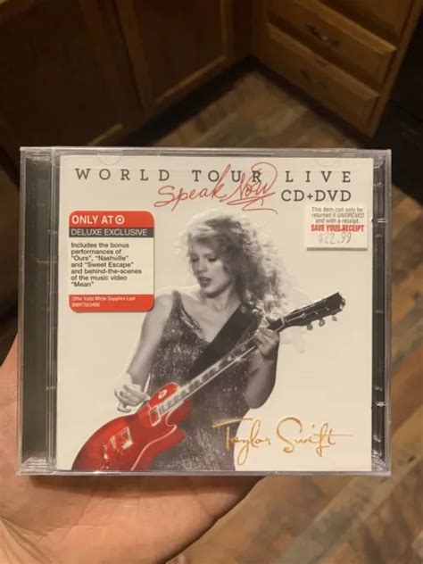 TAYLOR SWIFT SPEAK Now - World Tour Live TARGET CD+DVD SET (SEALED) $61.00 - PicClick