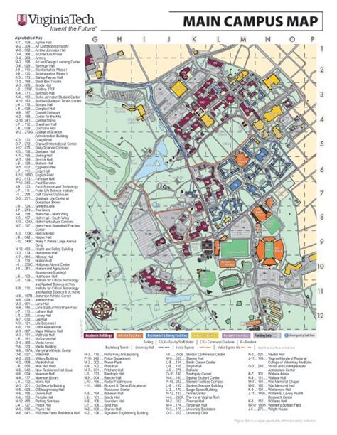 Virginia Tech Campus Map – Map Of The World