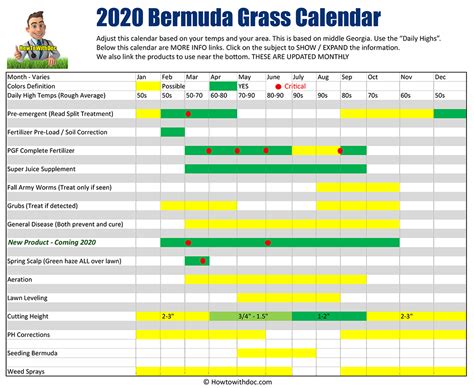 Complete Bermuda Grass Lawn Maintenance Calendar: Year-Round Tips | LawnHelpful.com