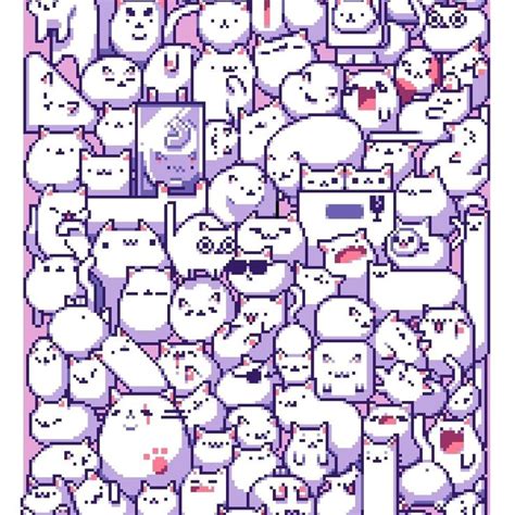 Cats #pixelart #pixels #cats #inx | Arte de 8 bits, Dibujos bonitos, Dibujos garabateados