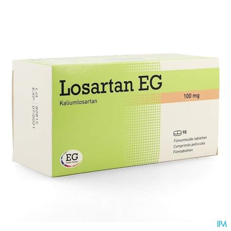 LOSARTAN EG FILMOMH TABL 98X100MG | Apotheek Thiels