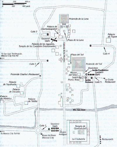 Map of Teotihuacán - MexConnect