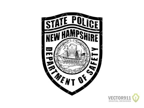 New Hampshire State Police Seal Logo NH Highway Patrol Law - Etsy