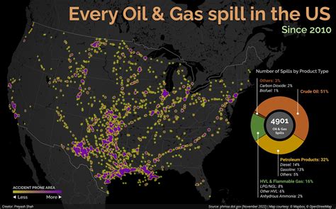 Map: Oil and Gas Spills in the U.S. Since 2010 - City Roma News