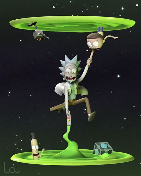 Rick & Morty - Fan Art, Lautaro Bonnot in 2022 | Otaku anime, Artwork ...