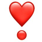 Heavy Heart Exclamation | Emoji wallpaper iphone, Exclamation mark, Emoji