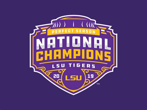 LSU TIGERS - 2019 NATIONAL CHAMPIONS - Logo Concept by Matthew Harvey ...