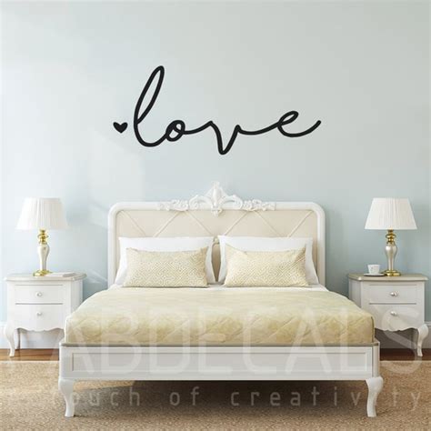 Love Wall Decal Bedroom Decor Love Wall Sticker Living Room - Etsy