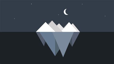 Iceberg Minimalist Wallpaper, HD Minimalist 4K Wallpapers, Images and Background - Wallpapers Den
