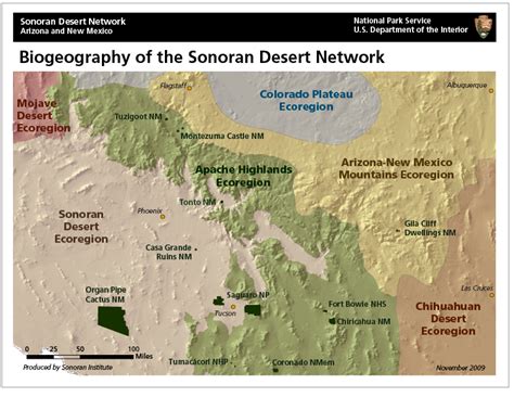 Sonoran Desert Boundaries Map