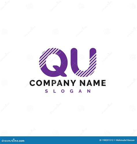 QU Letter Logo Design. QU Letter Logo Vector Illustration - Vector ...