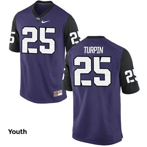 Youth Nike KaVontae Turpin TCU Horned Frogs #25 Replica Purple Alumni ...