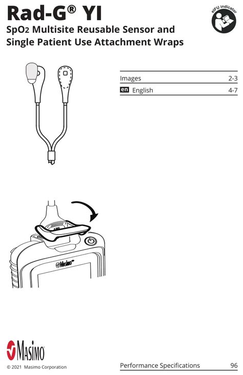 MASiMO Rad-G YI SpO2 Multisite Reusable Sensor User Manual