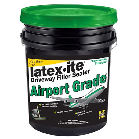 Latex-ite 4.75 Gal. Airport Grade Asphalt Driveway Filler Sealer-73066 - The Home Depot