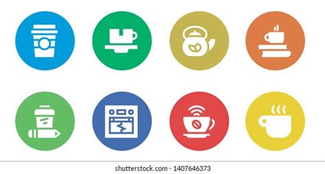 Break Icon Set 8 Filled Break Stock Vector (Royalty Free) 1407646373 ...