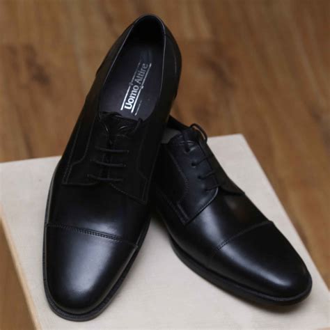 Leather black formal shoes for men – Uomo Attire