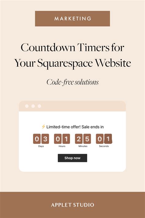 Code-Free Countdown Timers for Your Squarespace Website — Applet Studio