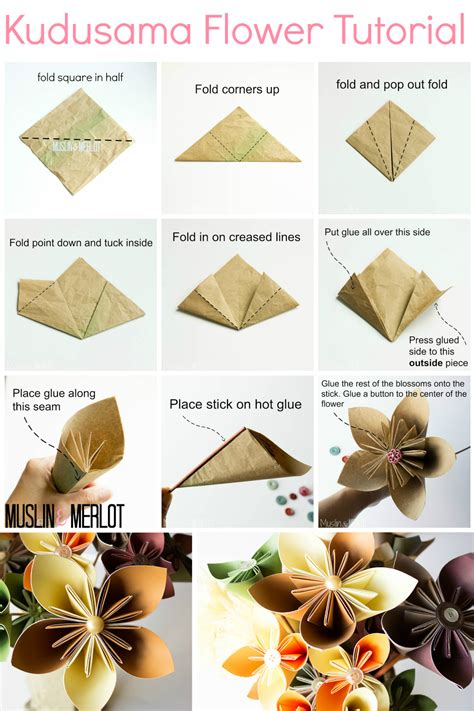 Kusudama Flower Tutorial | Origami flowers tutorial, Paper flower tutorial, Flower tutorial