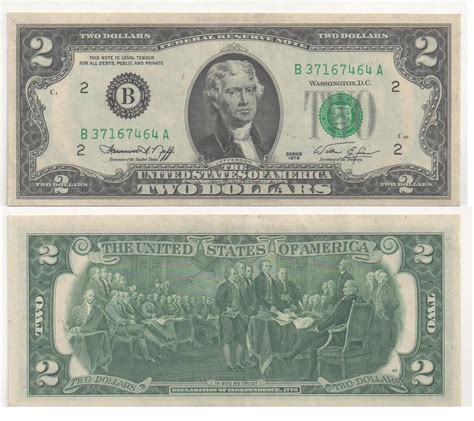 1976 Bicentennial Two Dollar Bill $2 Federal Reserve Note in mylar holder 20200128