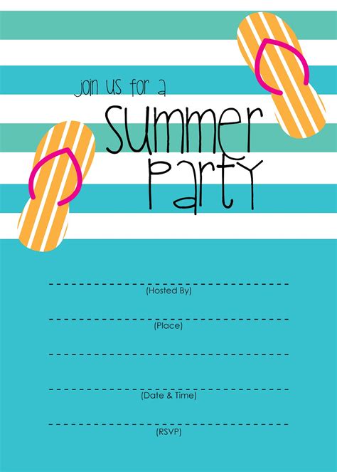 McKissick Creations: Summer Party Invitation - Free Printable