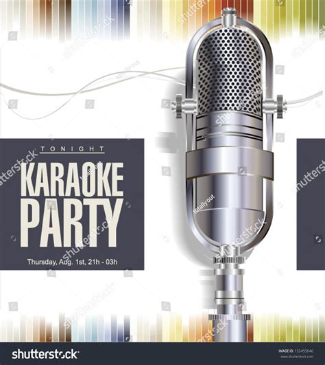 Karaoke Party Background Stock Vector (Royalty Free) 152455646 ...