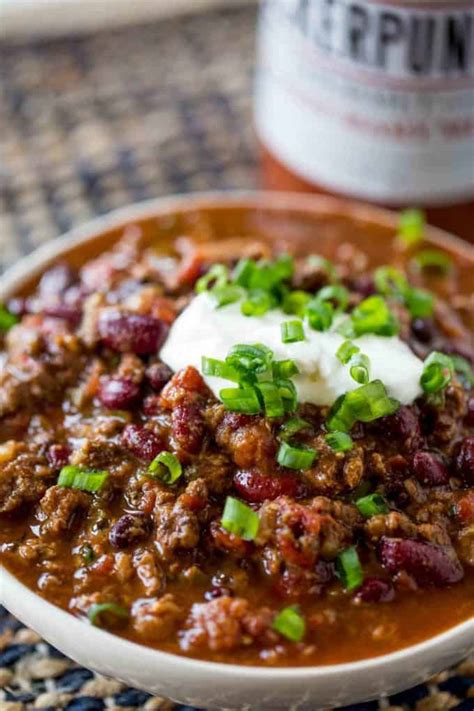 Slow Cooker Beef Chili Recipe [VIDEO] - Dinner, then Dessert