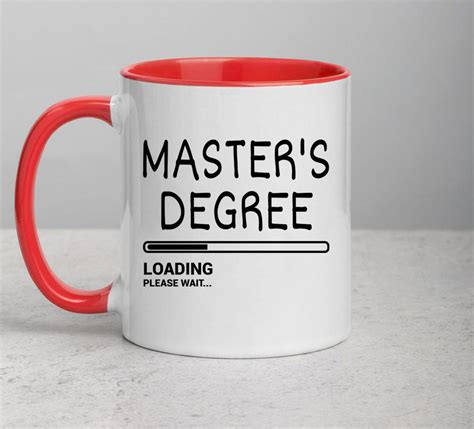 Master's Degree Mug Master's Degree Student mug | Etsy