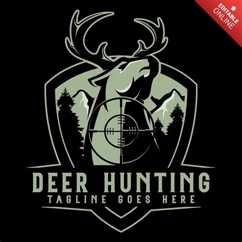 Deer Hunting Logo Design Template | Free Design Template