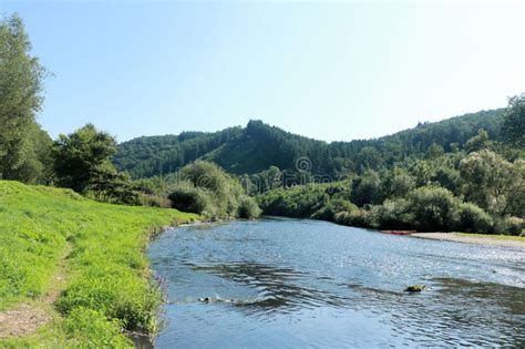 The River Semois, Belgian Ardennes Stock Photo - Image of flowers, belgium: 75914278