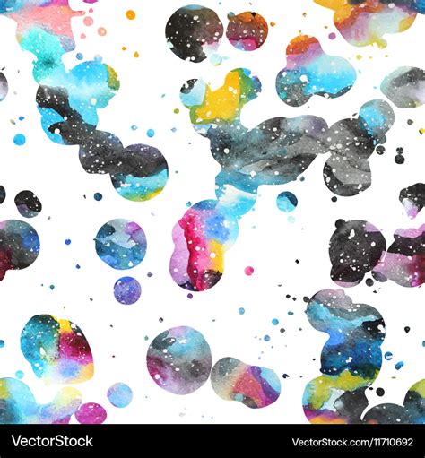 Watercolor galaxy background Royalty Free Vector Image